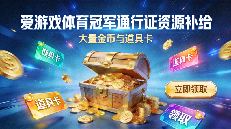 爱游戏体育冠军通行证资源补给 - 大量金币与道具卡