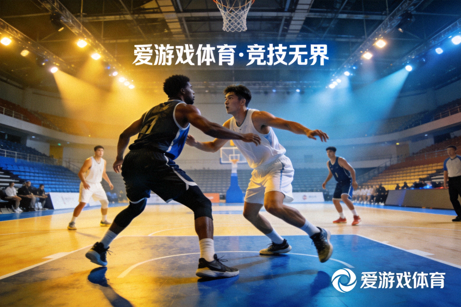 体育场馆内运动员竞技画面，爱游戏体育品牌介绍配图