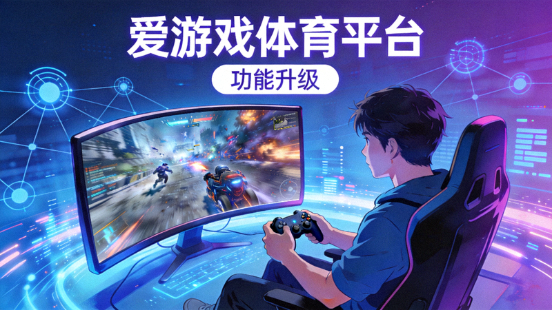 玩家使用游戏手柄进行线上竞技，爱游戏体育平台功能升级配图