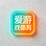 爱游戏体育官网平台页脚标志，霓虹青色与橙色渐变的方形图标